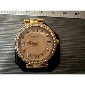 Relic By Fossil Women's  Rose Goldtone Bracelet Watch ZR34335 Beautiful Pink